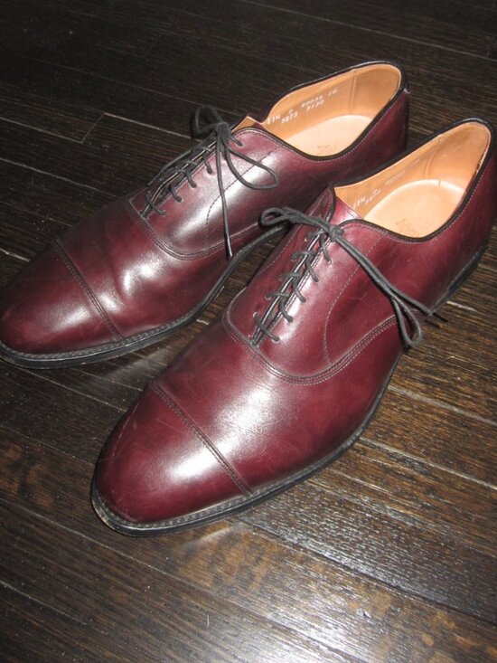 ALLEN EDMONDS PARK AVENUE Cap Toe Oxford Dress Shoes Burgundy Leather Men’s 11.5 main image 14
